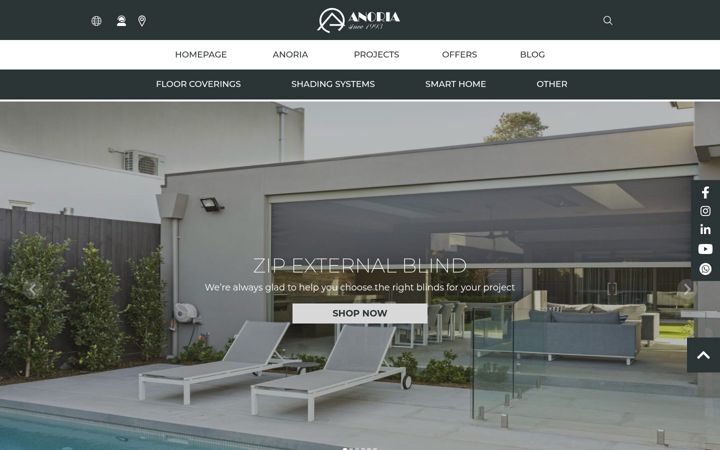 Screenshot of anoriagroup.com