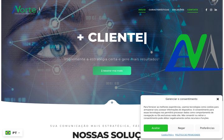 Zrzut ekranu anorte.com.br