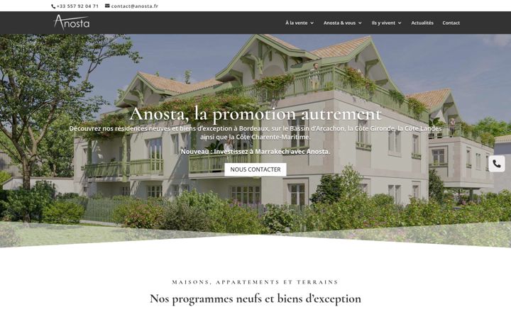 Screenshot von anosta.fr