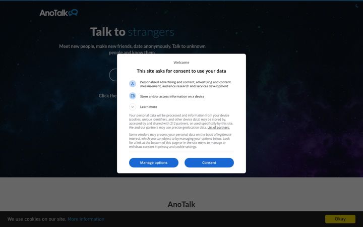 Screenshot of anotalk.cc
