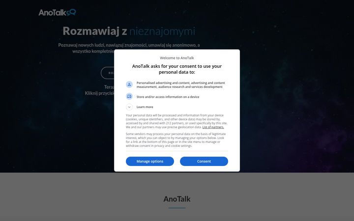 Screenshot of anotalk.pl