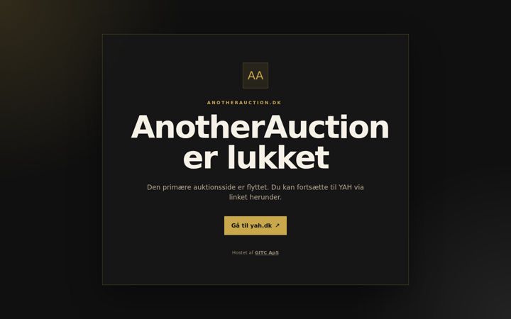 Screenshot of anotherauction.dk