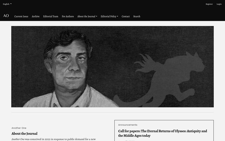Screenshot of anotheronejournal.com