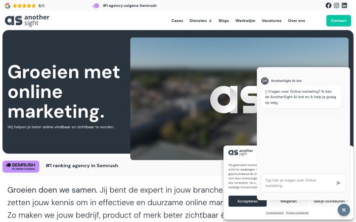 Screenshot ta' anothersight.nl