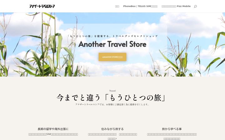 Zrzut ekranu anothertravelstore.com