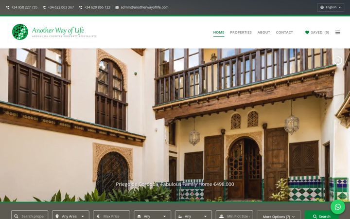 Screenshot of anotherwayoflife.com