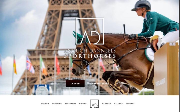 Snimka zaslona za anouchdanneelssporthorses.com