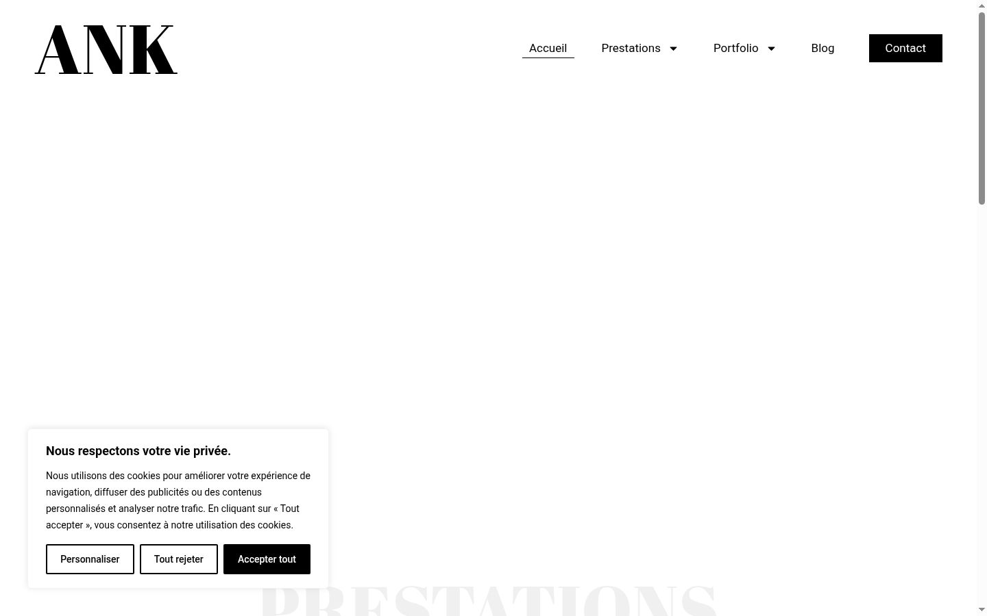 Screenshot tal-banner tal-kunsens muri qabel kwalunkwe interazzjoni