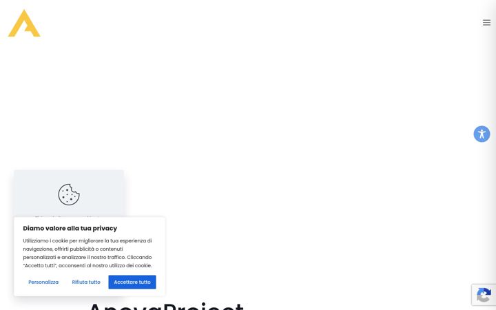 Snimka zaslona za anovaproject.com