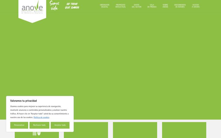Screenshot of anove.es