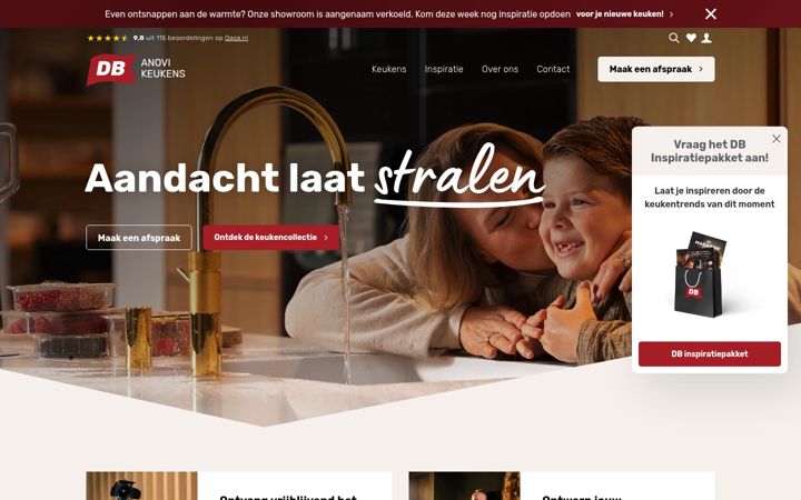Screenshot of anovikeukens.nl