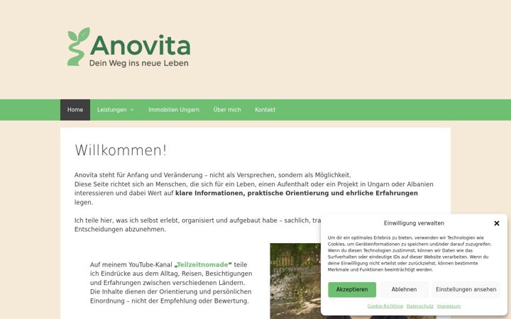 Snimka zaslona za anovita.at