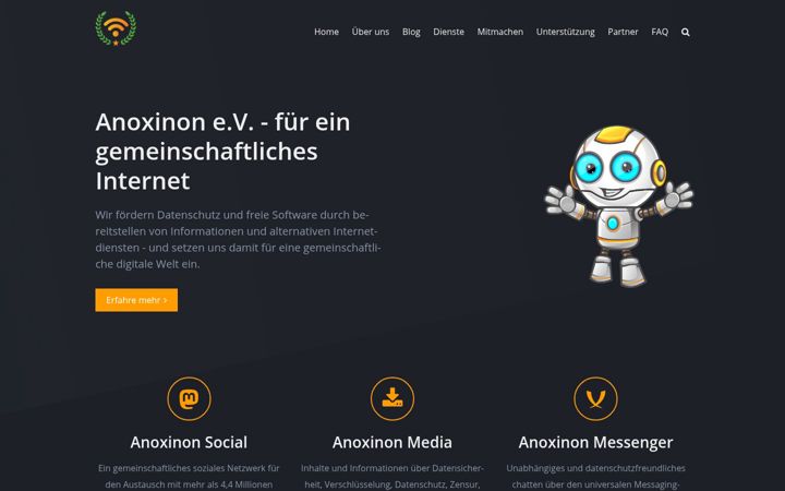Screenshot of anoxinon.de