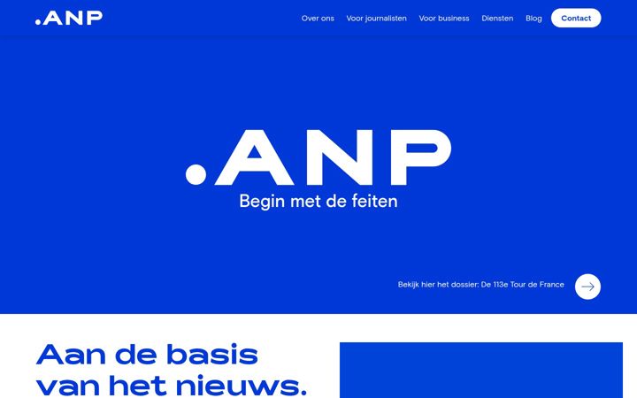 Screenshot of anp.nl