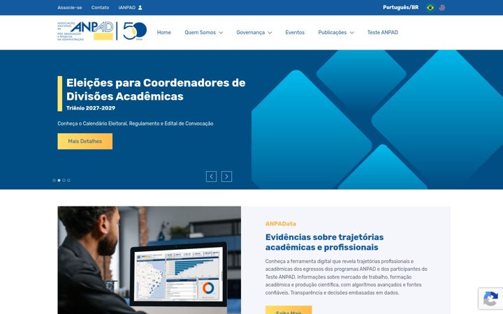 Screenshot stránky anpad.org.br
