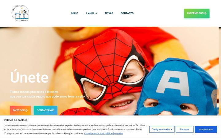 Screenshot of anpavaldebarcala.com