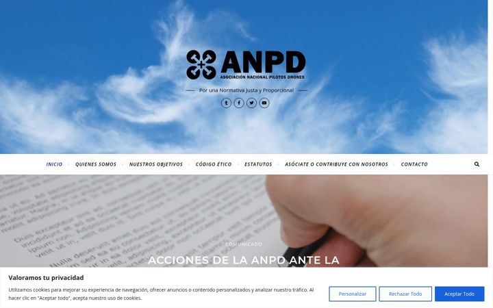 Screenshot di anpd.es
