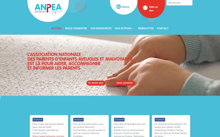 Screenshot of anpea.asso.fr
