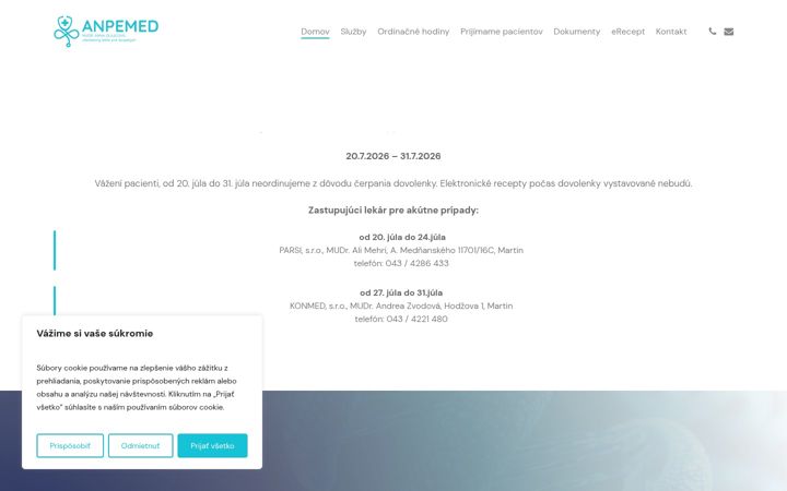 Screenshot of anpemed.sk