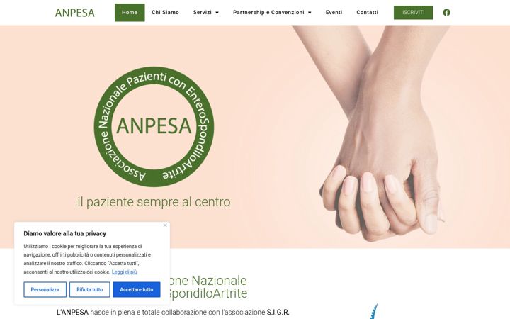 Screenshot di anpesa.it