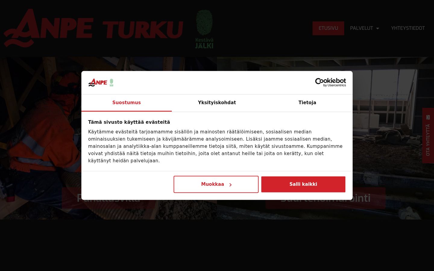 Capture d'écran de la bannière de consentement affichée avant toute interaction