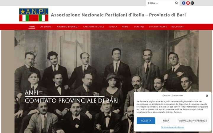 Screenshot di anpi-bari.it