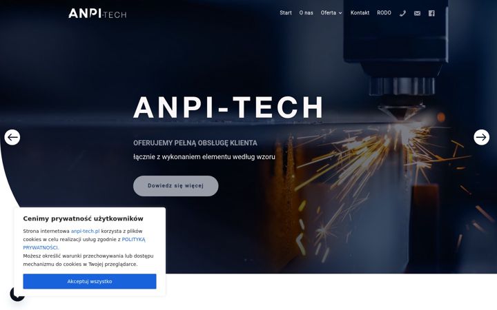 Screenshot di anpi-tech.pl