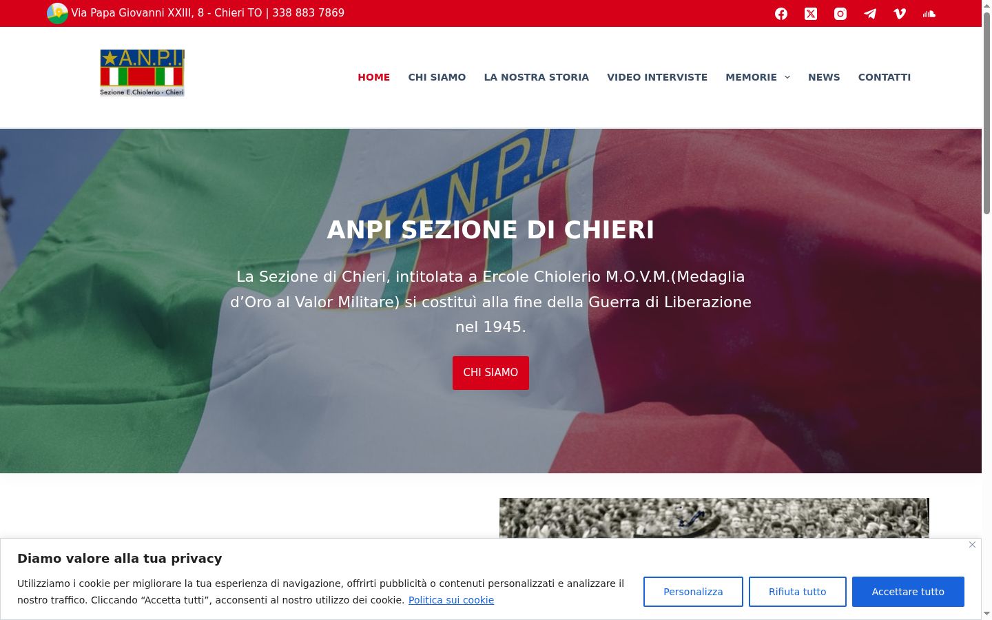 Screenshot van de toestemmingsbanner zoals getoond vóór enige interactie