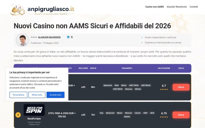 Screenshot of anpigrugliasco.it