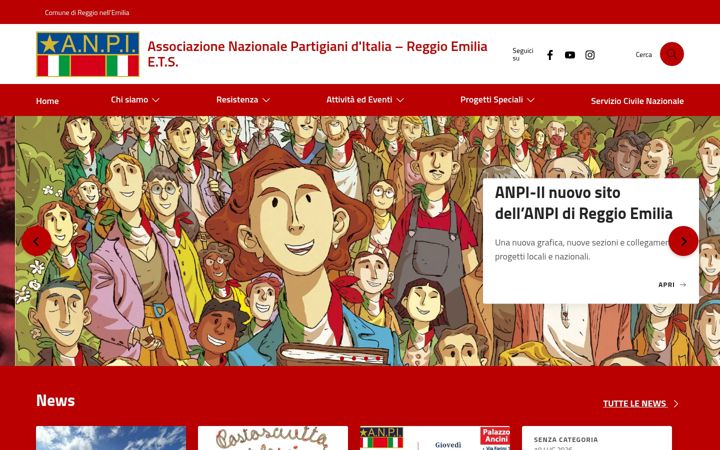 Screenshot of anpireggioemilia.it