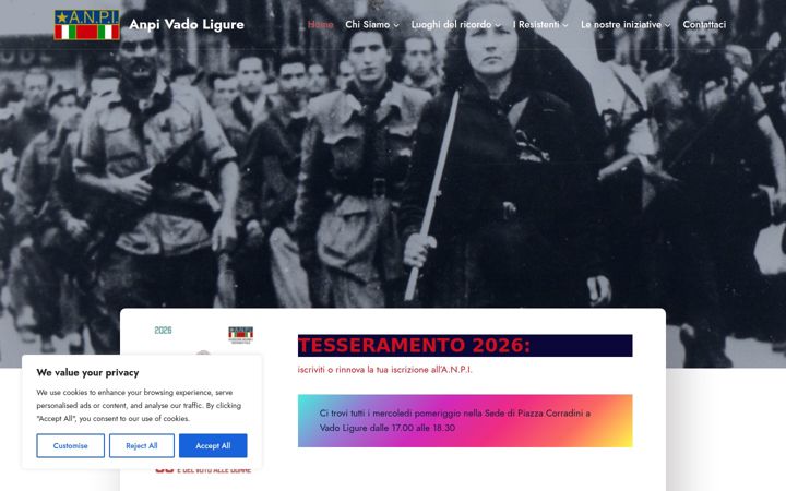 Screenshot of anpivadoligure.org