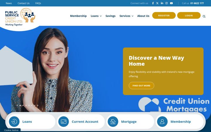 Screenshot of anpostcu.ie