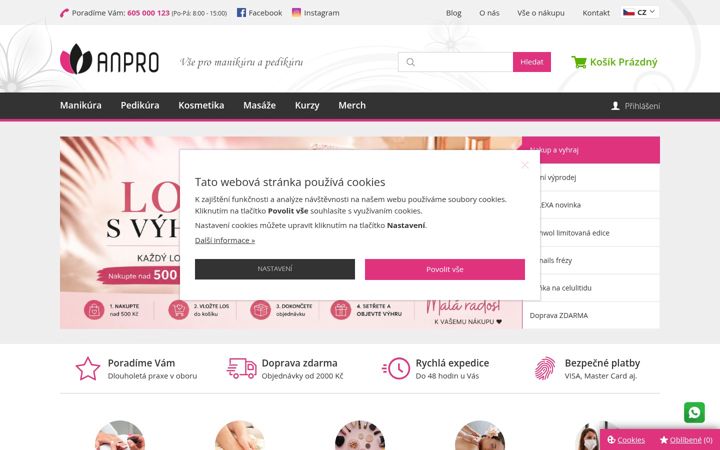 Screenshot of anpro.cz
