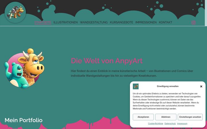 Screenshot of anpyart.de