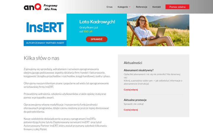 Screenshot of anq.pl