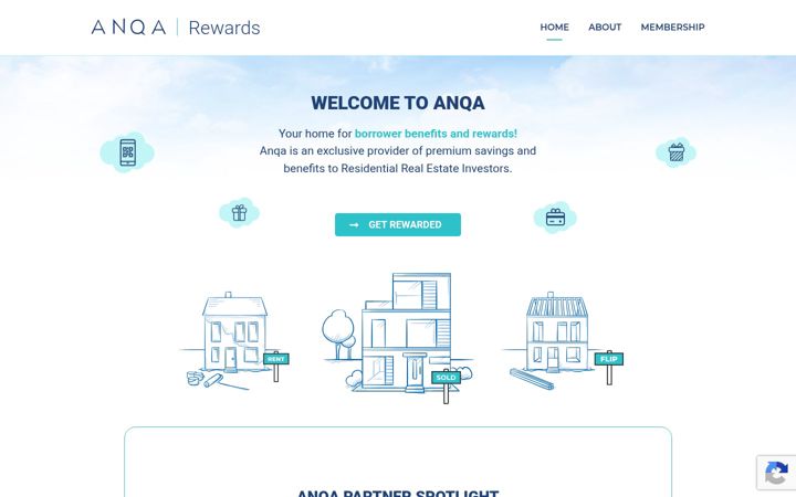 Screenshot of anqarewards.com