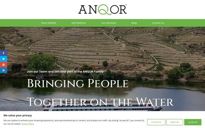 Snimka zaslona za anqor.com