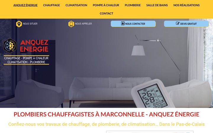 Screenshot of anquez-energie.fr