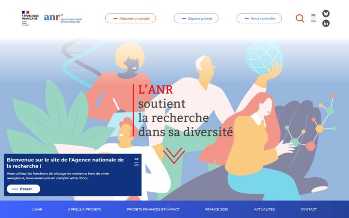 Screenshot of anr.fr