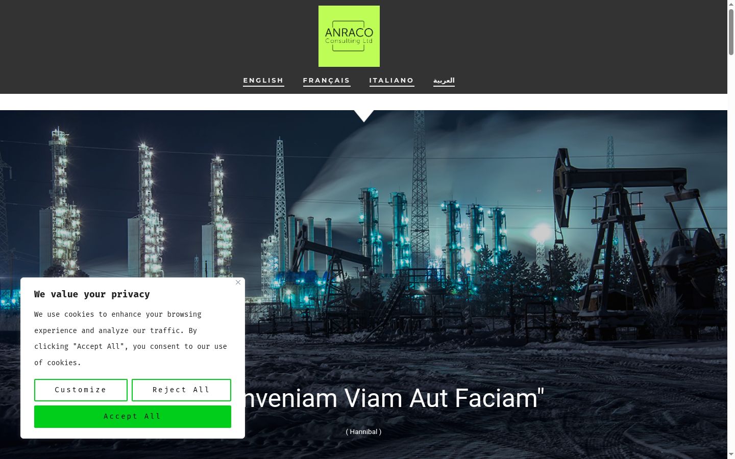 Screenshot van de toestemmingsbanner zoals getoond vóór enige interactie