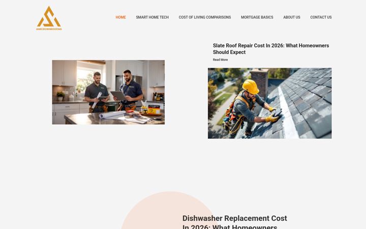 Zrzut ekranu anrcrownroofing.com