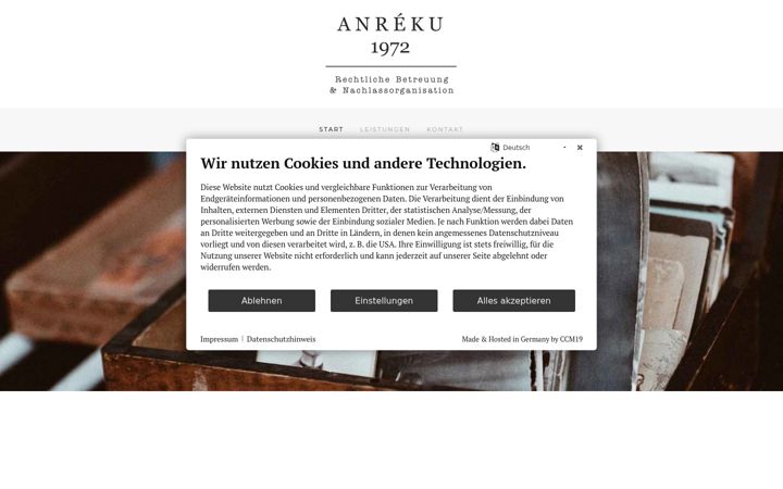 Screenshot of anreku.de