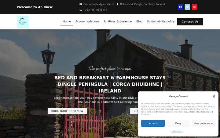 Screenshot of anriasc.ie