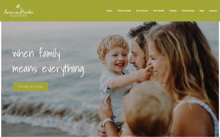 Screenshot of anriavanheerden.co.za