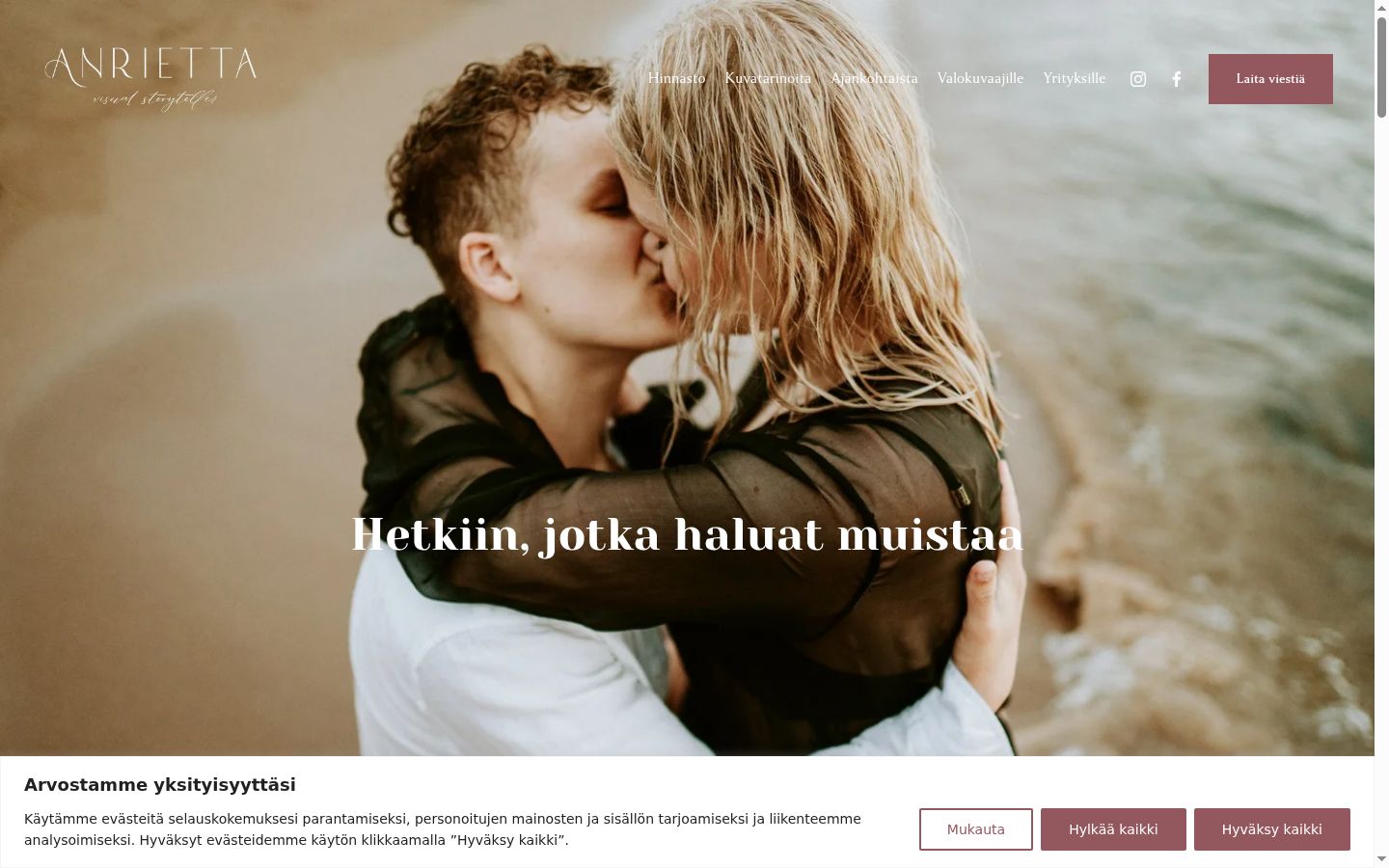 Zrzut ekranu banera zgody wyświetlanego przed jakąkolwiek interakcją