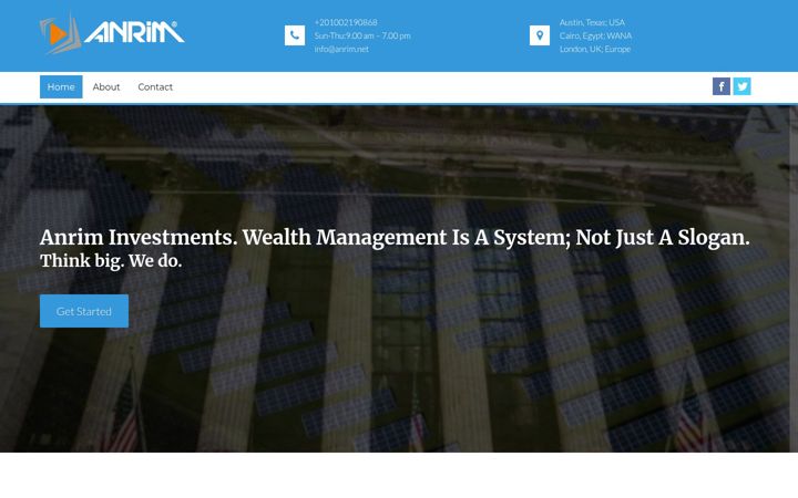 Screenshot of anrim.net