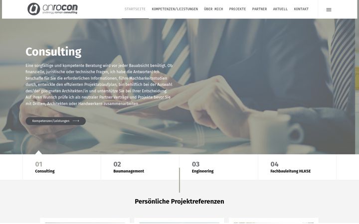 Screenshot von anrocon.ch