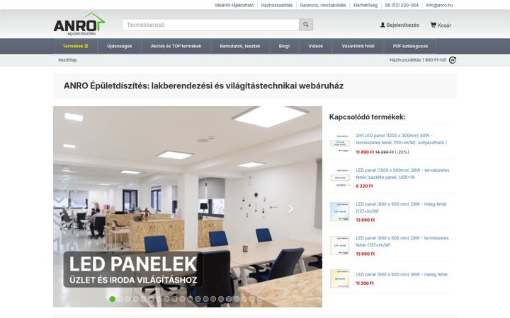Screenshot of anrodiszlec.hu