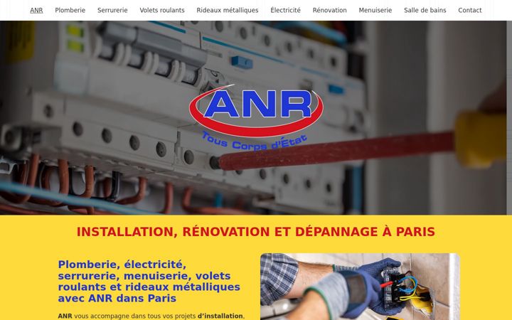 Screenshot of anrparis.fr