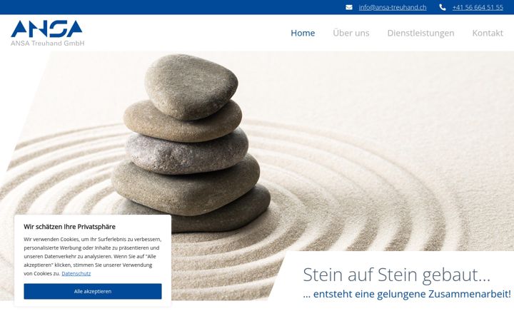Screenshot von ansa-treuhand.ch